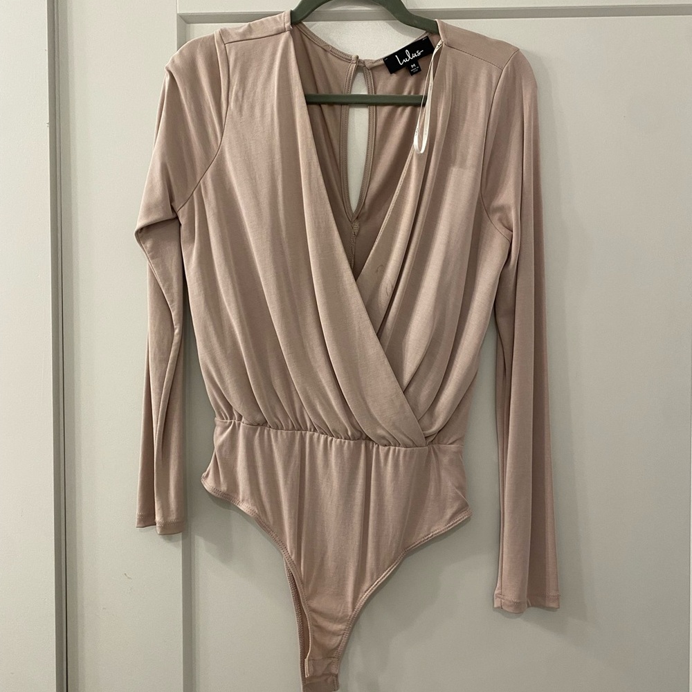 Lulu's Blush Long Sleeve Bodysuit